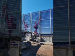 あなたのために風と塵をブロックするための緑色のステンレス鋼シート防風フェンスを紹介します