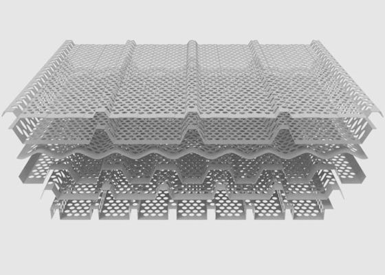 波形を付けられた穴があいた金属のパネルは建築金属のパネルのための任意パターンをカスタマイズした
