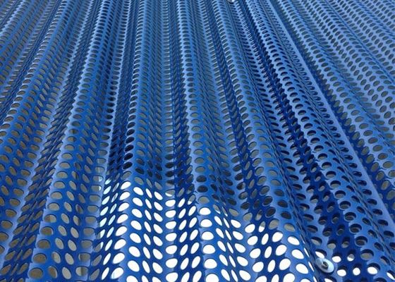 波形を付けられた穴があいた金属のパネルは建築金属のパネルのための任意パターンをカスタマイズした