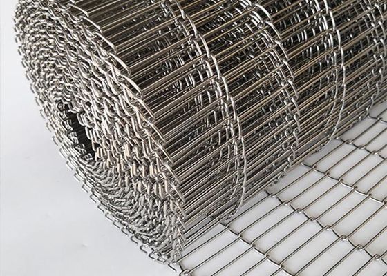 14"への3"金属のコンベヤー ベルトの平らな屈曲の金網のコンベヤー ベルト