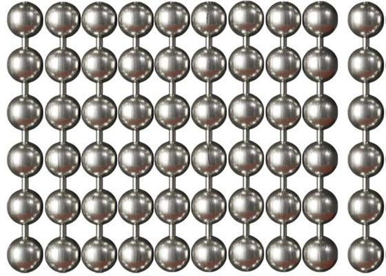 ステンレス鋼金属ビーズカーテン 2mm-12mm 直径、空間仕切り用