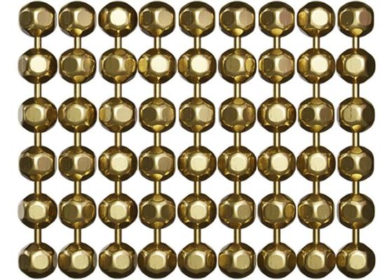 ステンレス鋼金属ビーズカーテン 2mm-12mm 直径、空間仕切り用