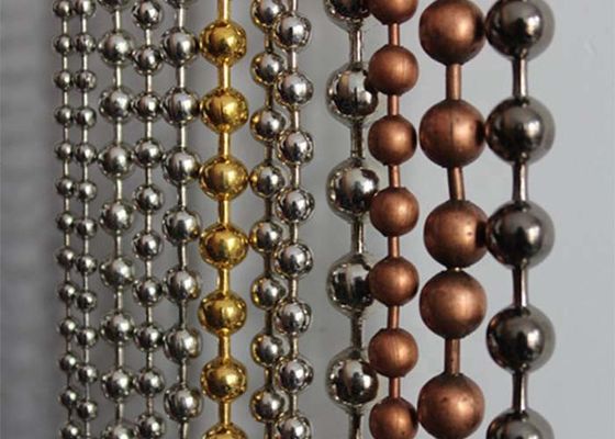 ステンレス鋼金属ビーズカーテン 2mm-12mm 直径、空間仕切り用