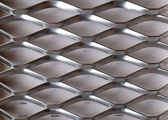 銀 アルミ ダイヤモンド 穴 装飾 拡張 メタル メッシュ 建築 産業用