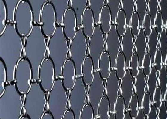 青いステンレス鋼リング網 装飾網 線径0.5mm-3mm