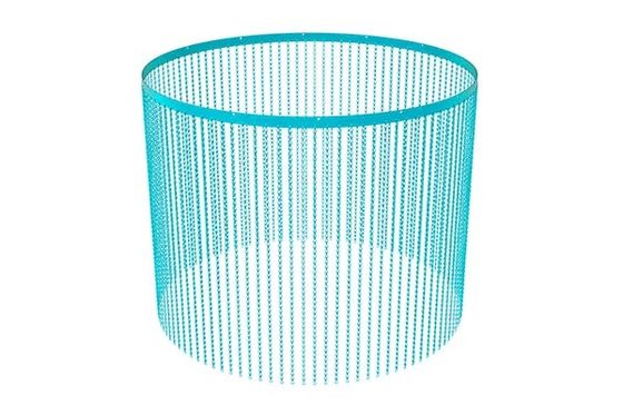 ドアまたは窓の装飾用アルミチェーンフライスクリーン