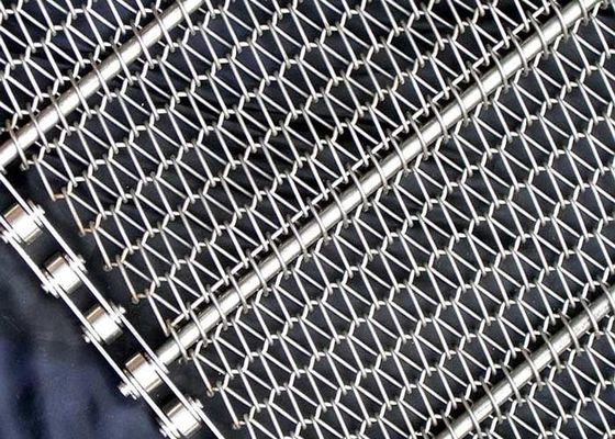 2.8mmから40mmの螺線形の釣り合った織り方のコンベヤー ベルト304のステンレス鋼