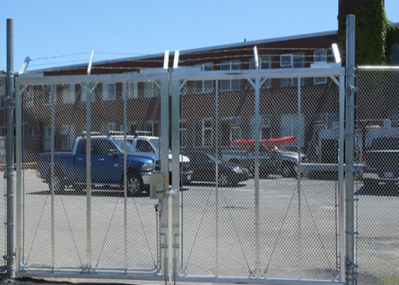 12フィートは14フィート16フィートのチェーン・リンクの振動ゲート ポリマー塗った