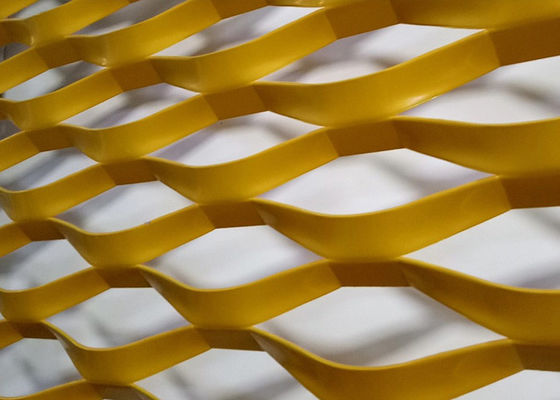 粉末で覆われたアルミニウム 拡張金属網 建物の壁面