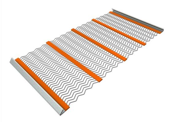 クリックされたワイヤ鉱山自浄化スクリーンメッシュとフック