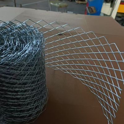 亜鉛メッキ鋼レンガ補強メッシュ 0.3mm厚 15x25mm菱形穴